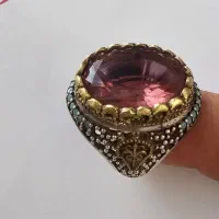 انگشتر نقره با نگین الکساندریت با رکاب خاص سلطنتی