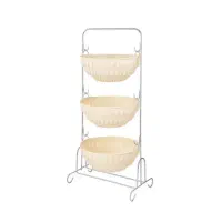 سبد سیب و پیاز ۳ طبقه لیمون