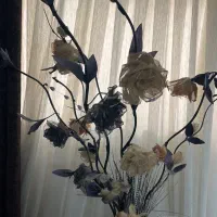 دسته گل ایستاده گل خشک|گل مصنوعی|گنبد کاووس, |دیوار