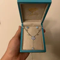 گردنبند و گوشواره استیل رنگ ثابت