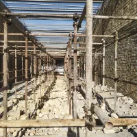 داربست فلزی شیراز بیرون شیراز،سعدی میانرود گلستان