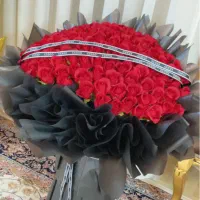 دسته گل رز مصنوعی یک متری