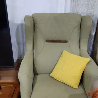 مبل ۷ نفره با جلومبلی چوبی|مبلمان خانگی و میز عسلی|بانه, |دیوار