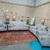 مبل 7نفره با فوم محکم وبهترین پارچه() چوب روس