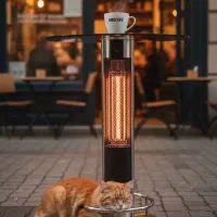 بخاری و هیتر برقی میز بار وارداتی با سنسور قطع برق