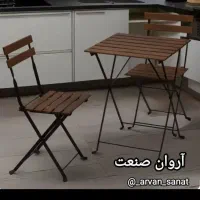 میز ناهارخوری چوبی تاشو