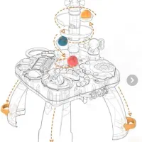 میز بازی خلاقیت کودک برند هانگر|اسباب و اثاث بچه|تهران, کوی بیمه|دیوار