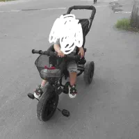 سه چرخه رنگ سرمه ای 2/500|کالسکه و لوازم جانبی|رشت, گلزاران|دیوار