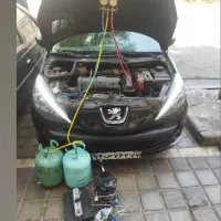 گاز ۱۳۴ شارژ گاز ماشین شارژ گاز کولر ماشین(یخچالل)