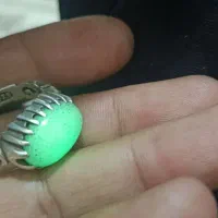 انگشتر نقره با سنگ گوهر شب چراغ