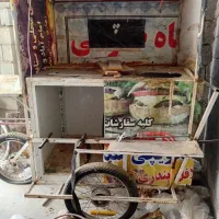 گاری فلافی سه چرغ قابل حمل موتور ماشین قیمت توافقی