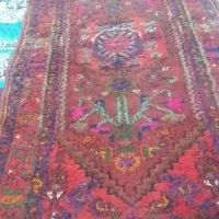 فرش دست بافت قدیمی سنگین باطرح زیباجفت