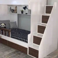 تخت خواب دو طبقه ام دی اف  ۲۷ میلیون|تخت و سرویس خواب|تبریز, |دیوار