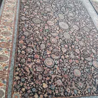 دو تخته فرش۹متری۱۰۰۰شانه کاشان سرمه ای