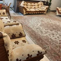 فروش مبل ۷ نفره چرم و پارچه ترک|مبلمان خانگی و میز عسلی|صدرا-فارس, فاز ۱|دیوار