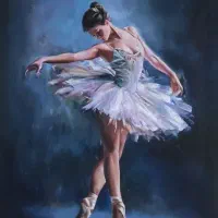 نقاشی رنگ و روغن /باله