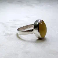 انگشتر نقره مردانه دست ساز با نگین شرف الشمس|جواهرات|اندیشه, اندیشه فاز ۵|دیوار