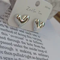 گوشواره قلب نقره ای|بدلیجات|کرج, باغستان|دیوار