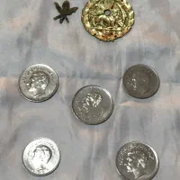 ۵ عدد سکه بانکی و دو نشان|کلکسیون سکه، تمبر، اسکناس|شهریار, شهریار|دیوار