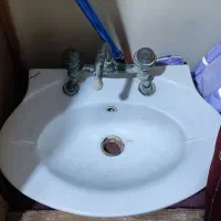 روشویی بزرگ و سالم به همراه شیر مخلوط|لوازم سرویس بهداشتی|اهواز, کمپلو شمالی|دیوار