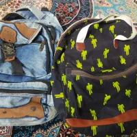 دو تا کوله پشتی سالم|کیف، کفش، کمربند|قدس, شهر‌قدس|دیوار