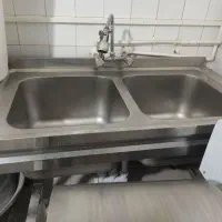 میز کار استیل و سینک‌ظرفشویی|فروشگاه و مغازه|مشهد, کشاورز|دیوار