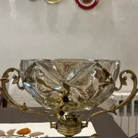سرویس کریستال پایه برنجی و سنگی نو