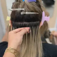 آموزش اکستنشن مو با متریال