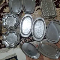 سرویس آشپزخانه و سینی استیل فوری فروشی