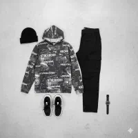 هودی طرحدار|لباس|وحیدیه, |دیوار