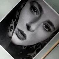 هدیه روز مادر سفارش سیاه قلم چهره