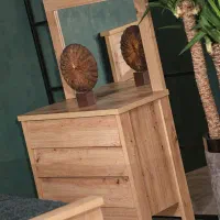 دراور چوبی با قاب آینه