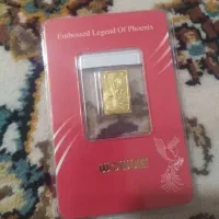 شمش طلای ۲۴ عیار سیمرغ ۰۵ گرم