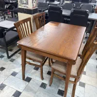 میز صندلی نهارخوری چوبی اپن رستورانی فلزی اشپزخانه