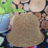 کلاه ساحلی دستباف رافیا|لباس|جم, |دیوار