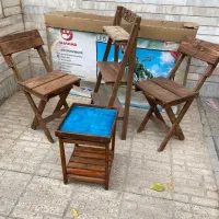 میز صندلی چوبی فانتزی بچه