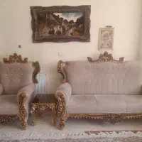 مبل سلطنتی 7نفره با گل میز (ست کامل)
