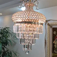 سه عدد لوستر کریستالی زیبا|لوستر و چراغ آویز|تهران, تهرانپارس غربی|دیوار
