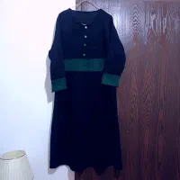 پیراهن مخمل مشکی سنتی بسیار شکیل  نو