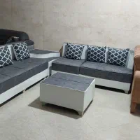 مبل ال کنج،ال دسته دوبل،باضمانت|مبلمان خانگی و میز عسلی|رشت, معلم|دیوار