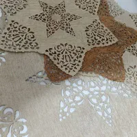 رومیزی چهار تیکه گرد|پرده، رانر، رومیزی|همدان, |دیوار