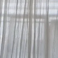 پرده حریر لمه چمنی 6متر دوخته پانچ700ت