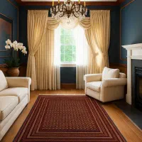 فرش دستباف (بساک)کرک افغان باف ریز ظریف|فرش|مشکیندشت, |دیوار