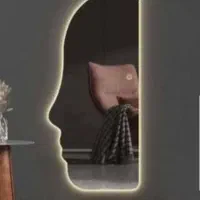 آئینه قدی طرح نیمرخ