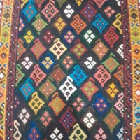 گلیم دستباف|گلیم، جاجیم، گبه|شیراز, صاحب الزمان|دیوار