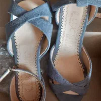 کفش طوسی مخملی سایز ۳۹