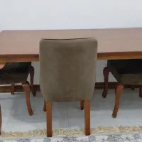 میز غذاخوری ۶ نفره همراه ۳ صندلی