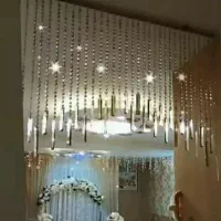 سفارش پرده های زیبا و پرتراکم کریستالی و لوازم|پرده، رانر، رومیزی|اهواز, زردشت|دیوار