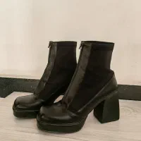 نیم پوت شیک طرح چرم