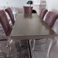 میز نهار خوری ۶نفره|میز و صندلی غذاخوری|بومهن, |دیوار
